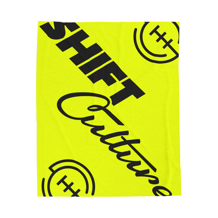 Cozy Velveteen Blanket | Big Logo Highlighter