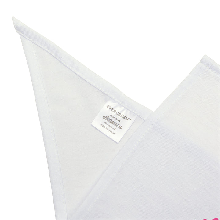 Pet Bandana (Pink on White)