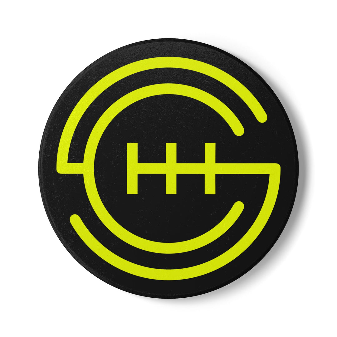 Ceramic Coaster Set (Black/Yellow)