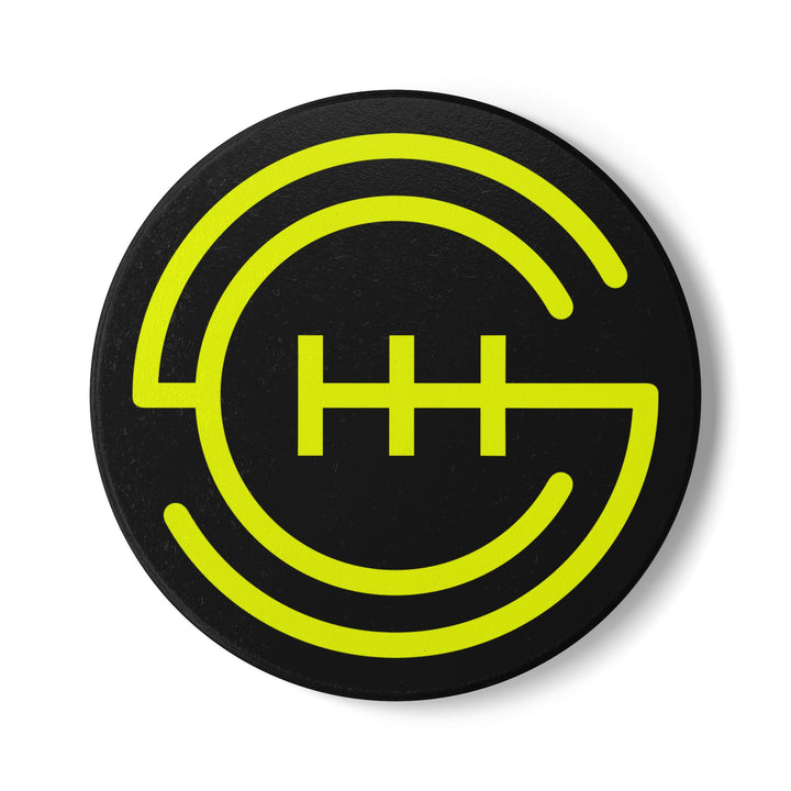 Ceramic Coaster Set (Black/Yellow)
