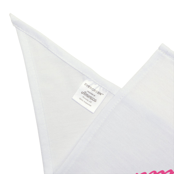 Pet Bandana (Pink on White)
