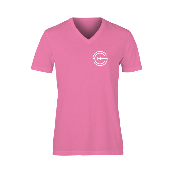 Women's Back Logo V-Neck Pink