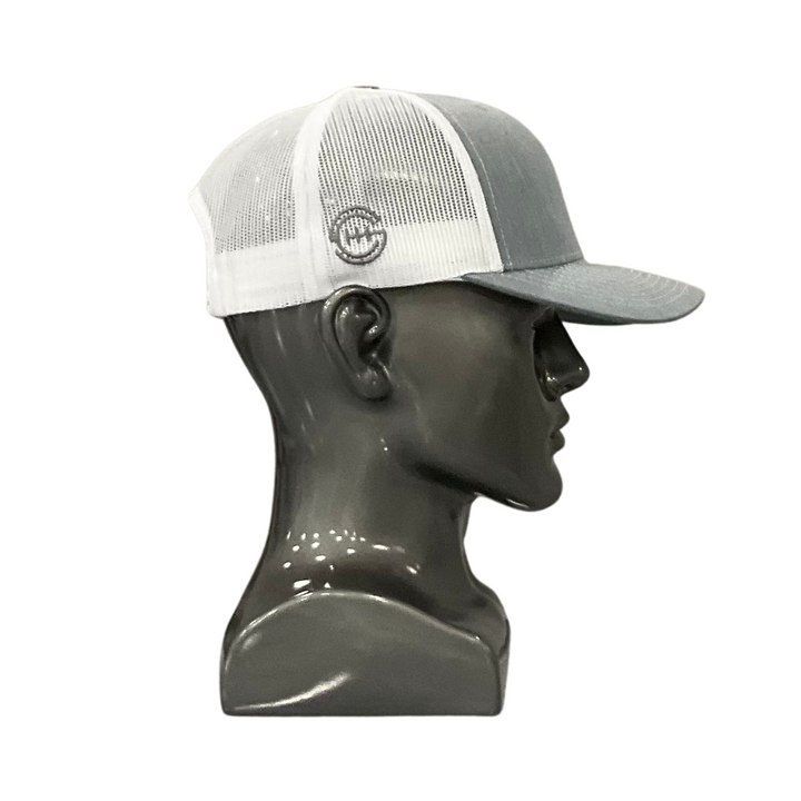 Grey (Front) and White Mesh (back) Shift Culture Slight Curve(Hat)