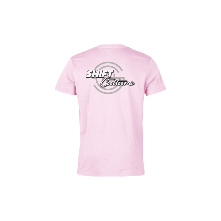 Women’s Classic SC Logo Short Sleeve V-Neck T-Shirt – Light Pink (Youth)+Shift Culture Giveaway