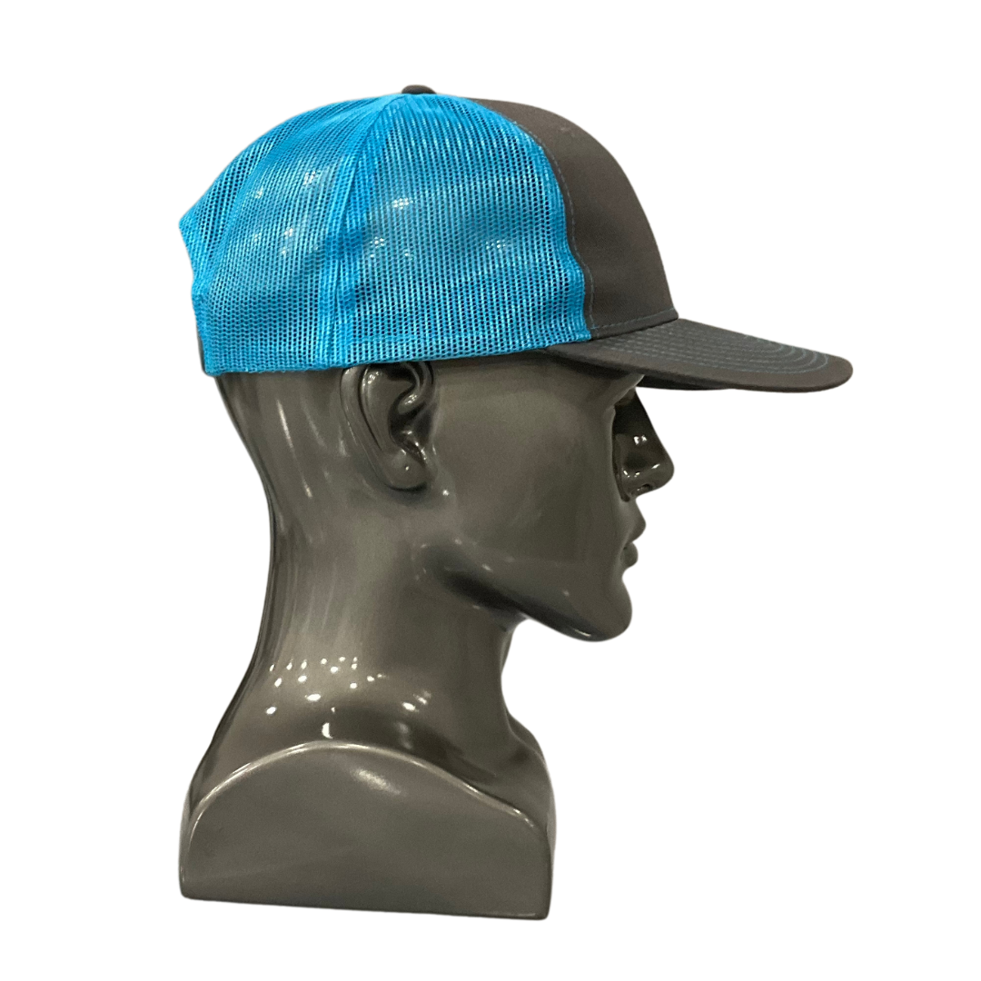 Dark Grey (Front) and Light Blue Mesh (Back) Shift Culture (Hat) Slight Curve