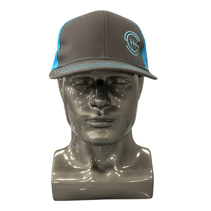 Dark Grey (Front) and Light Blue Mesh (Back) Shift Culture (Hat) Slight Curve