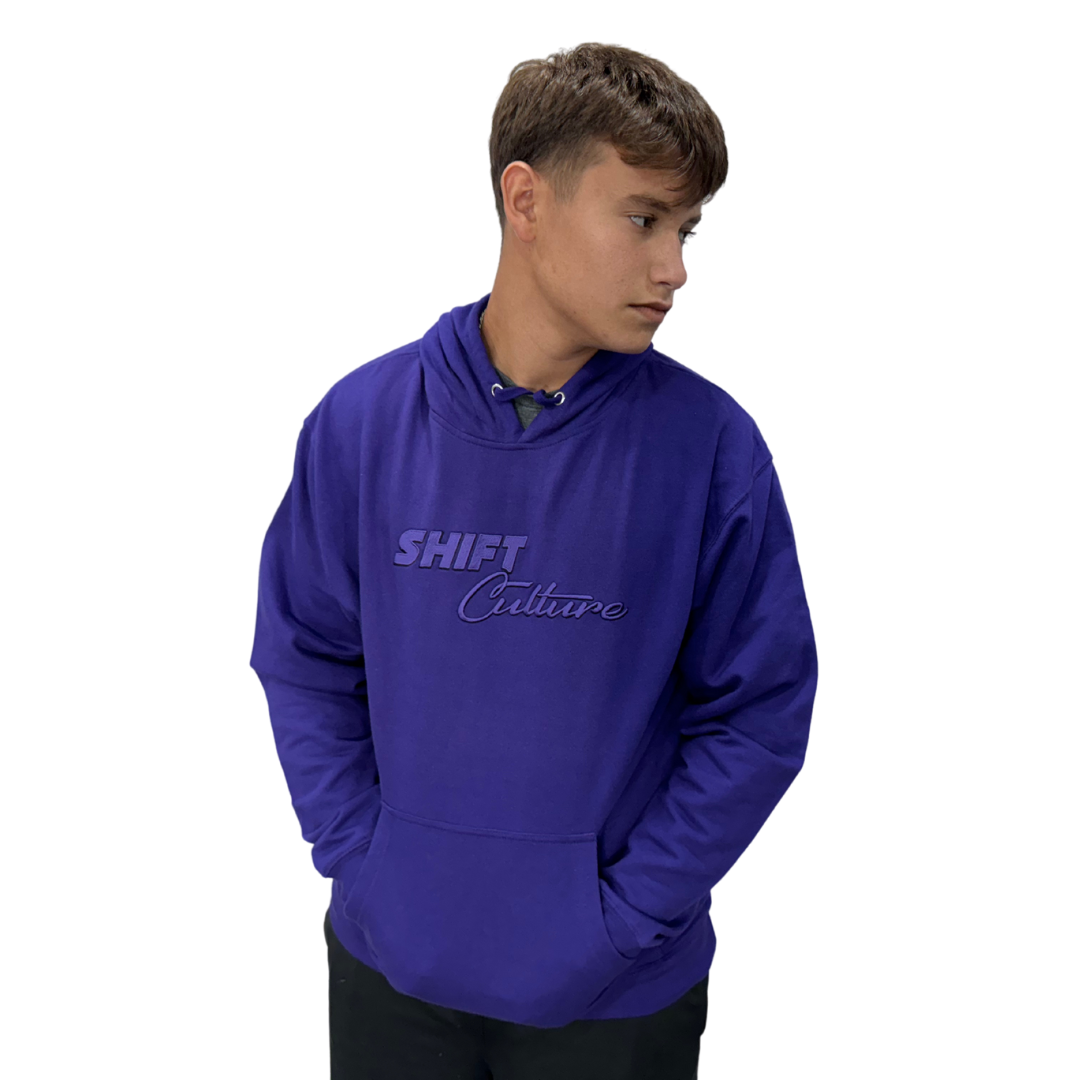 Shift Culture Dark Purple Hoodie