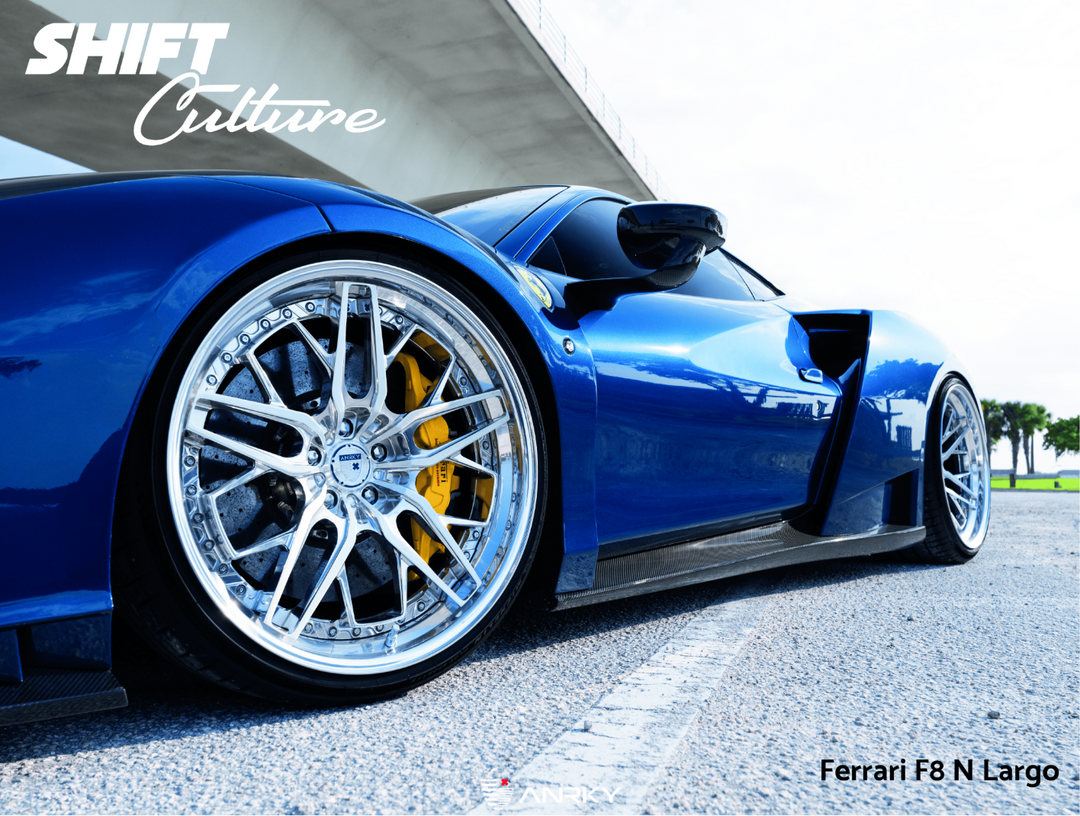 Ferrari F8 N-Largo Close-Up - Shift Culture Poster + Giveaway Entry