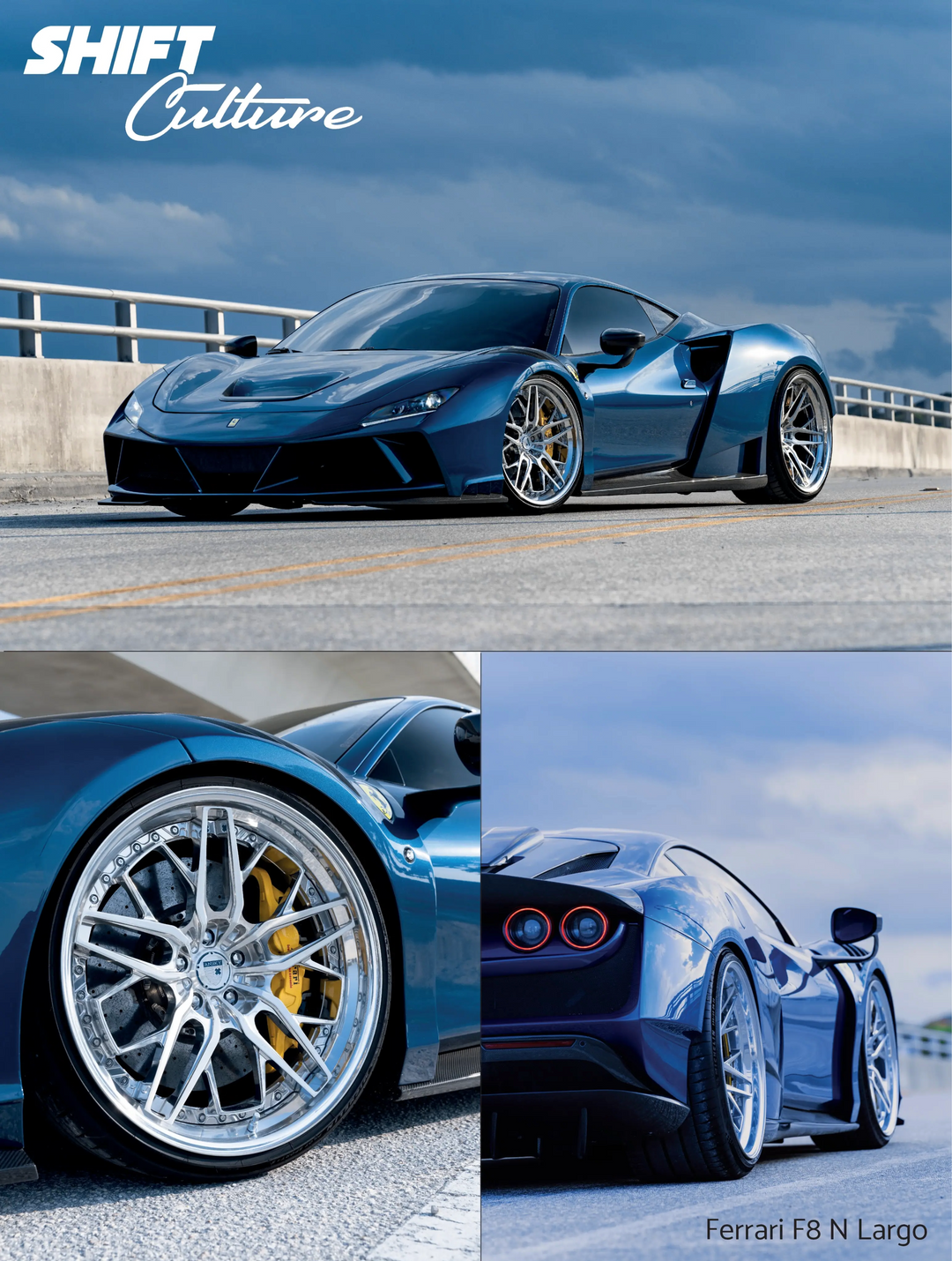 Ferrari F8 N-Largo (Triple Angle Edition) - Shift Culture Poster + Giveaway Entry