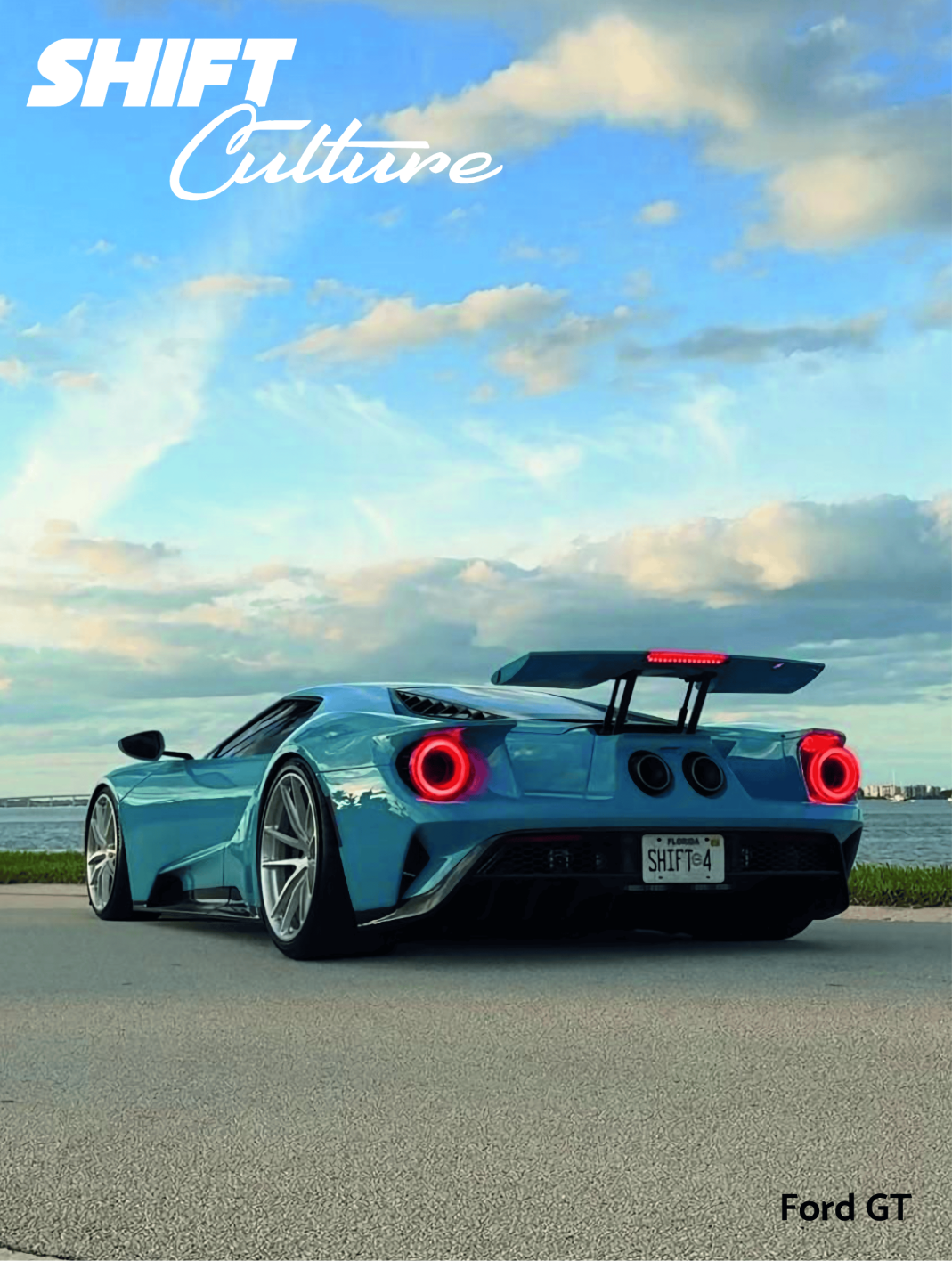Ford GT Rear Profile - Shift Culture Poster + Giveaway Entry